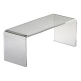Rectangular Clear 3-Sided Riser, 10" x 4" x 4"