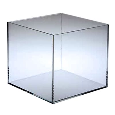 Clear 8" 5-Sided Cube