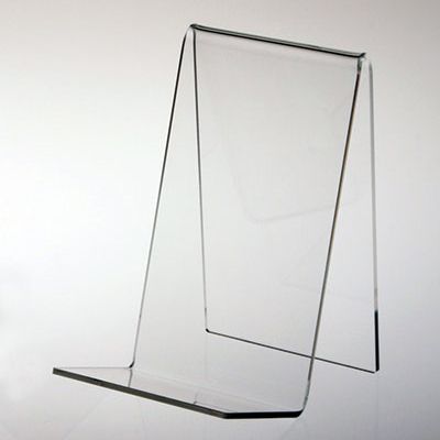 Clear Acrylic Countertop Book Stand, 4" x 7" x 5"