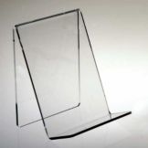 Clear Acrylic Countertop Book Stand w/o Lip, 6 x 8 x 6