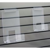 Clear Acrylic 6" Slatwall Book Strip w/ Lip