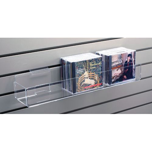 Acrylic Slatwall Merchandise Shelf, 12"