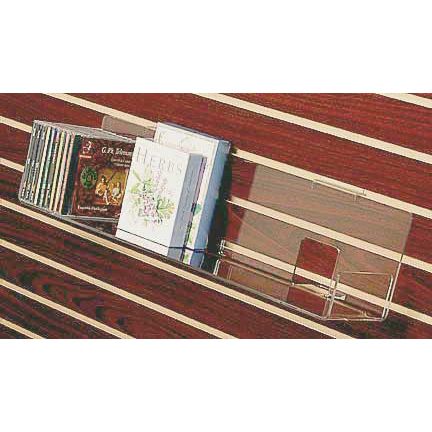 Acrylic Slatwall Shelf for CD / DVD / Boxed Notes