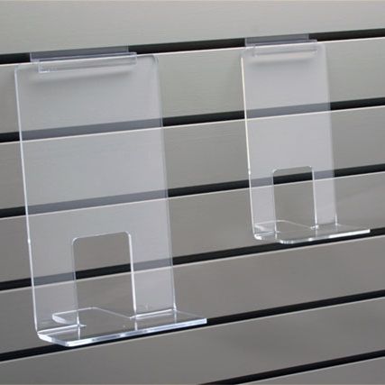 Acrylic 12" Faceout Slatwall Book Shelf