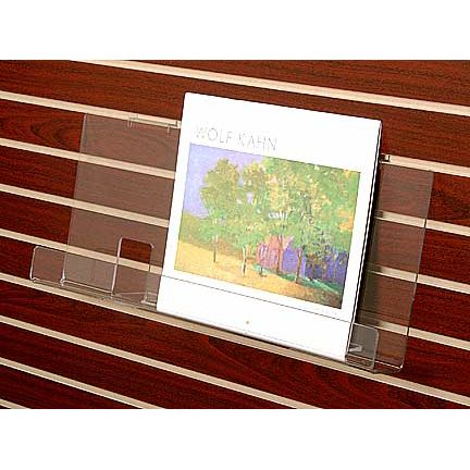 Acrylic 18" Slatwall Book Shelf w/ Lip