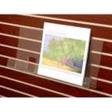Acrylic 18" Slatwall Book Shelf w/ Lip