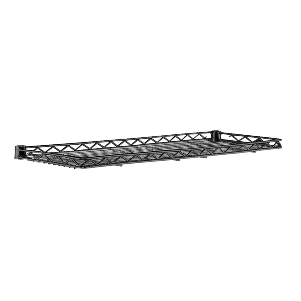 Wire Cantilever Shelf, Black, 12 x 24