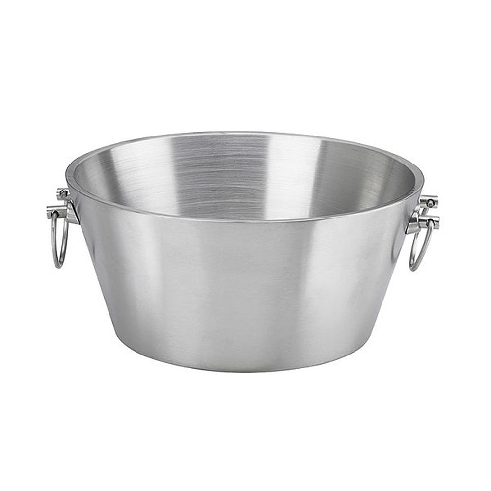 Erwyn Products Brushed S/S Double Wall Insulated 15" Party Tub