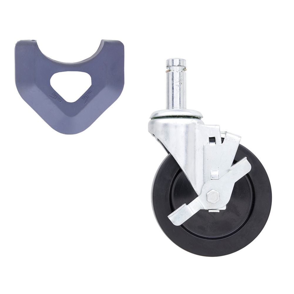 Metro&reg; MetroMax iQ&reg; Resilient Tread Brake Stem Caster