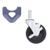 Metro&reg; MetroMax iQ&reg; Resilient Tread Brake Stem Caster