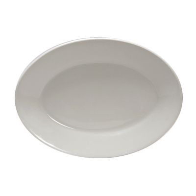 Tuxton&reg; Reno 9-3/8" x 6-3/4" Eggshell Oval Platter