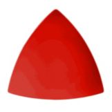 Oneida&reg; Stealth&trade; Aztec Red 11-3/4" Flat Triangle Plate