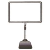Black Round Stem Adjustable Sign Holder, 7" x 11"
