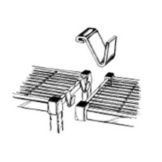 Zinc Protoxy Clip For Amco II Wire Shelving