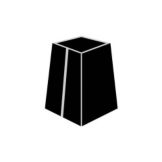 Amco Black Plastic Collet / Shelving Bracket, 4 EA / Set