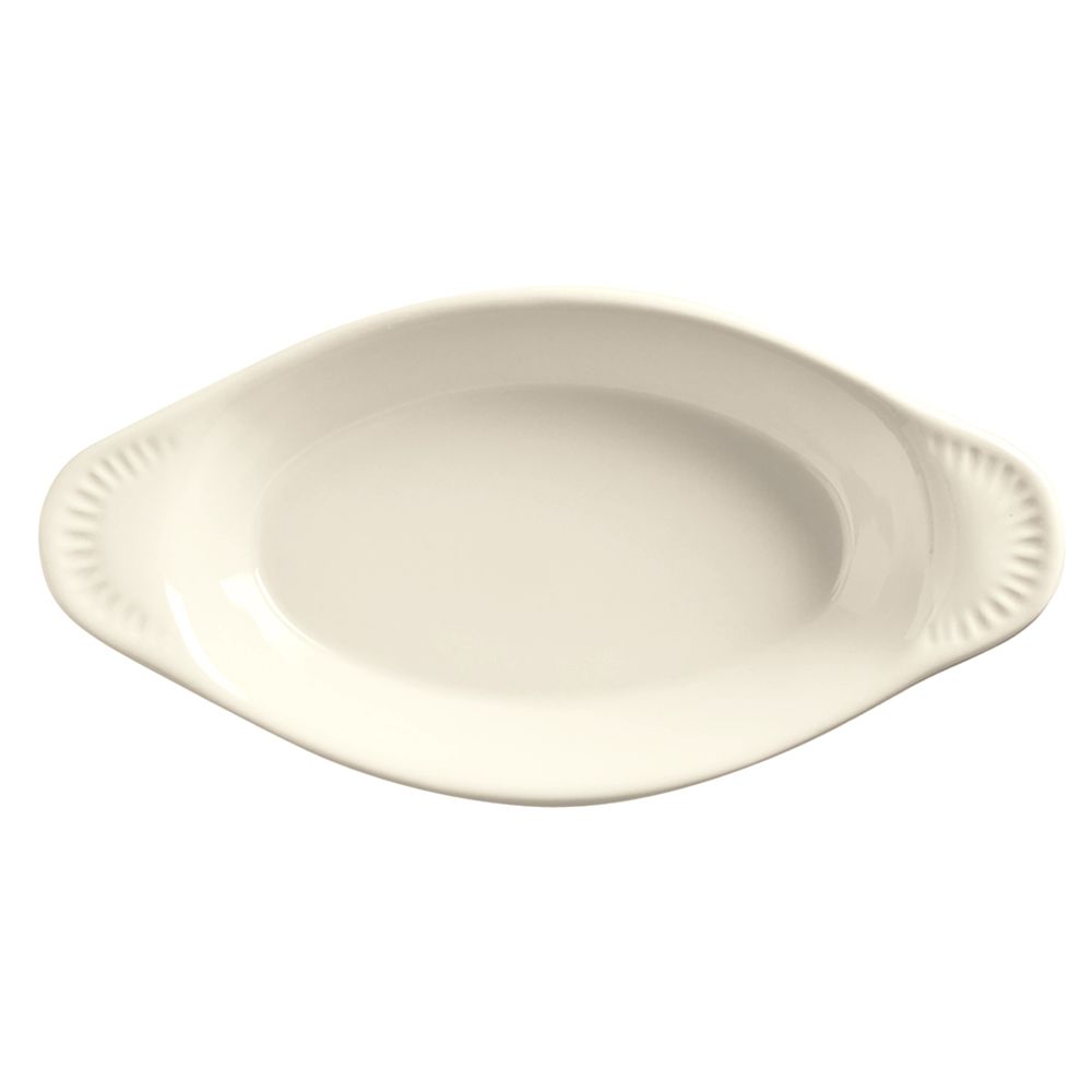 Cream White Oval 8 oz Welsh Rarebit