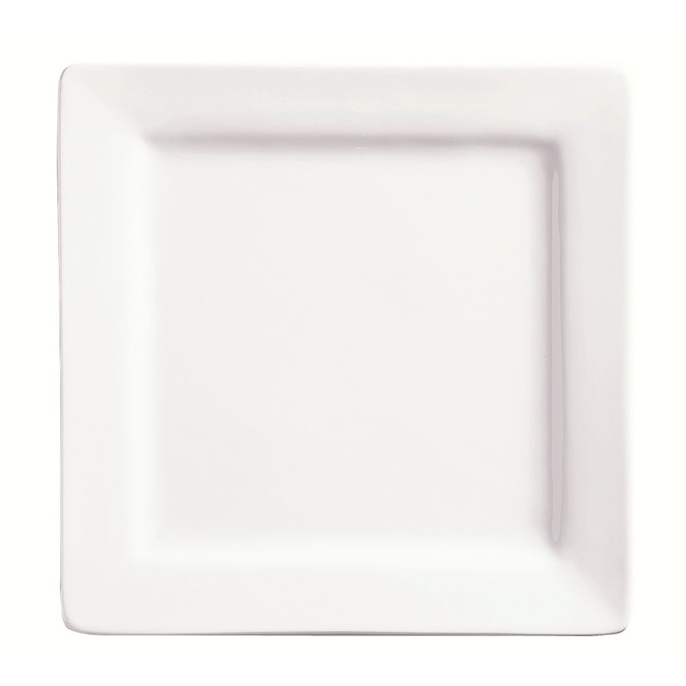 Slate Ultra Bright White 9" Square Plate