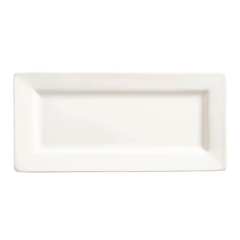 World Tableware Slate Ultra Bright White 11 x 5 Rectangular Plate