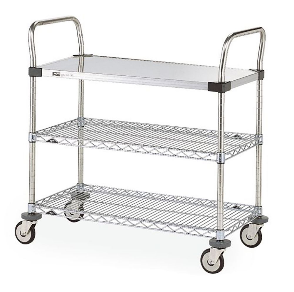 Metro&reg; 24" x 36" MW400 Series Standard Duty Utility Cart