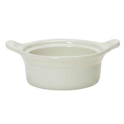 Tuxton&reg; Eggshell 10 Oz. Lug Handled Casserole Dish