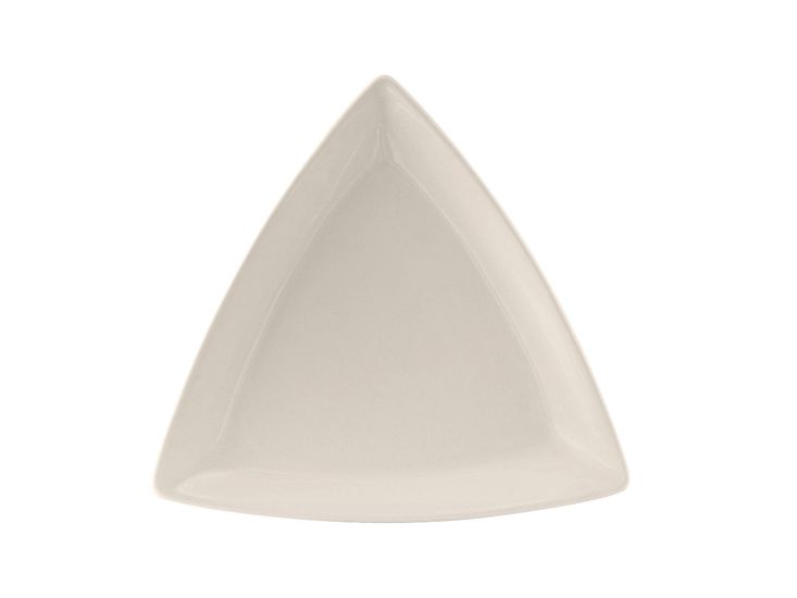 Tuxton&reg; 12.5" Eggshell Triangle Plate