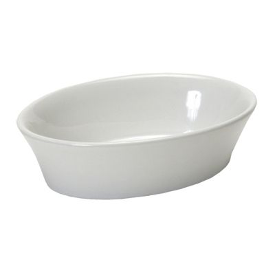 Tuxton&reg; 7 Oz. Eggshell Oval Baker