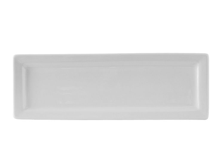 Tuxton&reg; 16" x 5-1/2" White Rectangular Plate