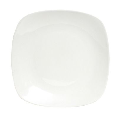 Square Plate, White, 11 " x 11 " x 1-1/4"