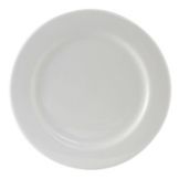 Tuxton&reg; 9" Rolled Edge Wide Rim Alaska White Plate
