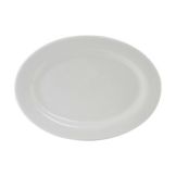 Tuxton&reg; 16.125" x 11.5" Alaska Rolled Edge Platter