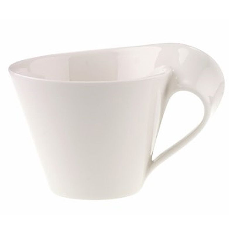 HotWave Caffe Coffee Cup, White, 13.5 oz