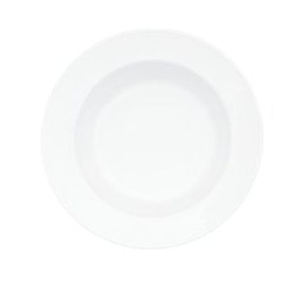 Millenia Deep Plate, White, 9"