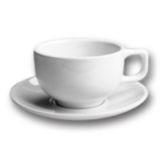 Hall&reg; China White 13 Oz. Latte Cup