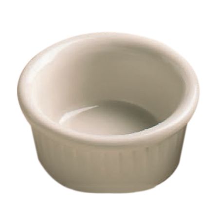 Hall&reg; China PDQ ValueLine&trade; White 2.5 Oz. Fluted Ramekin