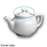 Hall&reg; China White Knob Cover for 10 Oz. Boston Teapot