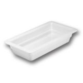 Hall&reg; China  Bright White Third Size Food Pan