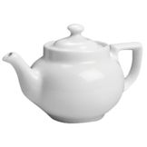 Hall&reg; China White 16 oz Boston Teapot with Knob Cover