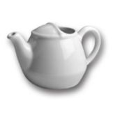 Hall&reg; China Bright White 16 Oz. London Teapot w/ Knob Cover