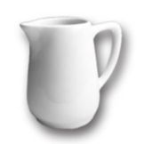 Hall&reg; China White 6 Oz. Carlton Creamer with Handle