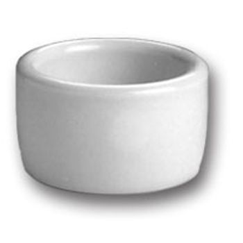 Hall China Bright White 2 oz Round Ramekin / Cheese Pipkin