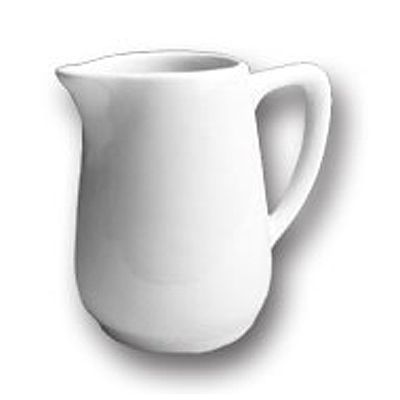 Hall&reg; China White 14 Oz. Carlton Creamer with Handle