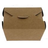 Bio-Pak #1 Kraft Recycled Container. 4.38 x 3.5 x 2.5