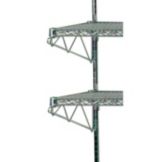 Wire Wall Mount Brackets and Post 18" End Mounts, AB2-18