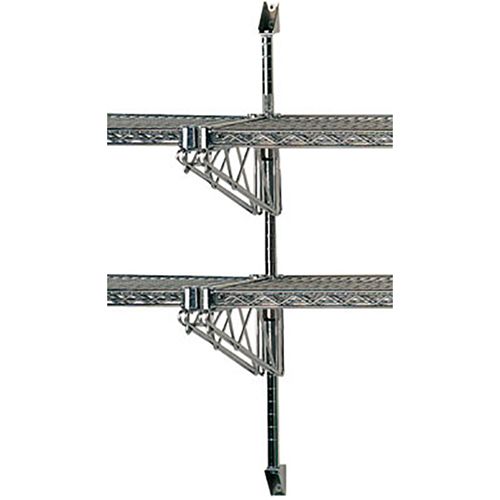 Wire Wall Mount Brackets and Post 18" id Mounts, ABM2-18