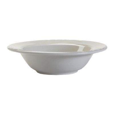 Tuxton&reg; Sonoma 6-1/2 Oz Porcelain White Grapefruit Bowl
