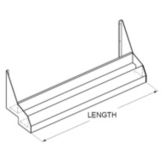 Perlick&reg; 42" Standard Dual Bottle Rail
