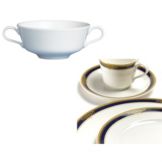 Steelite Royal Court Gold Pia Blue 6-1/2 Oz Bouillon Cup