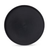 Traex&reg; 14" Round T-Rex Non-Skid  Black Plastic Tray