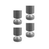 Focus Foodservice 4-Pack Zinc Plated Leveling Feet