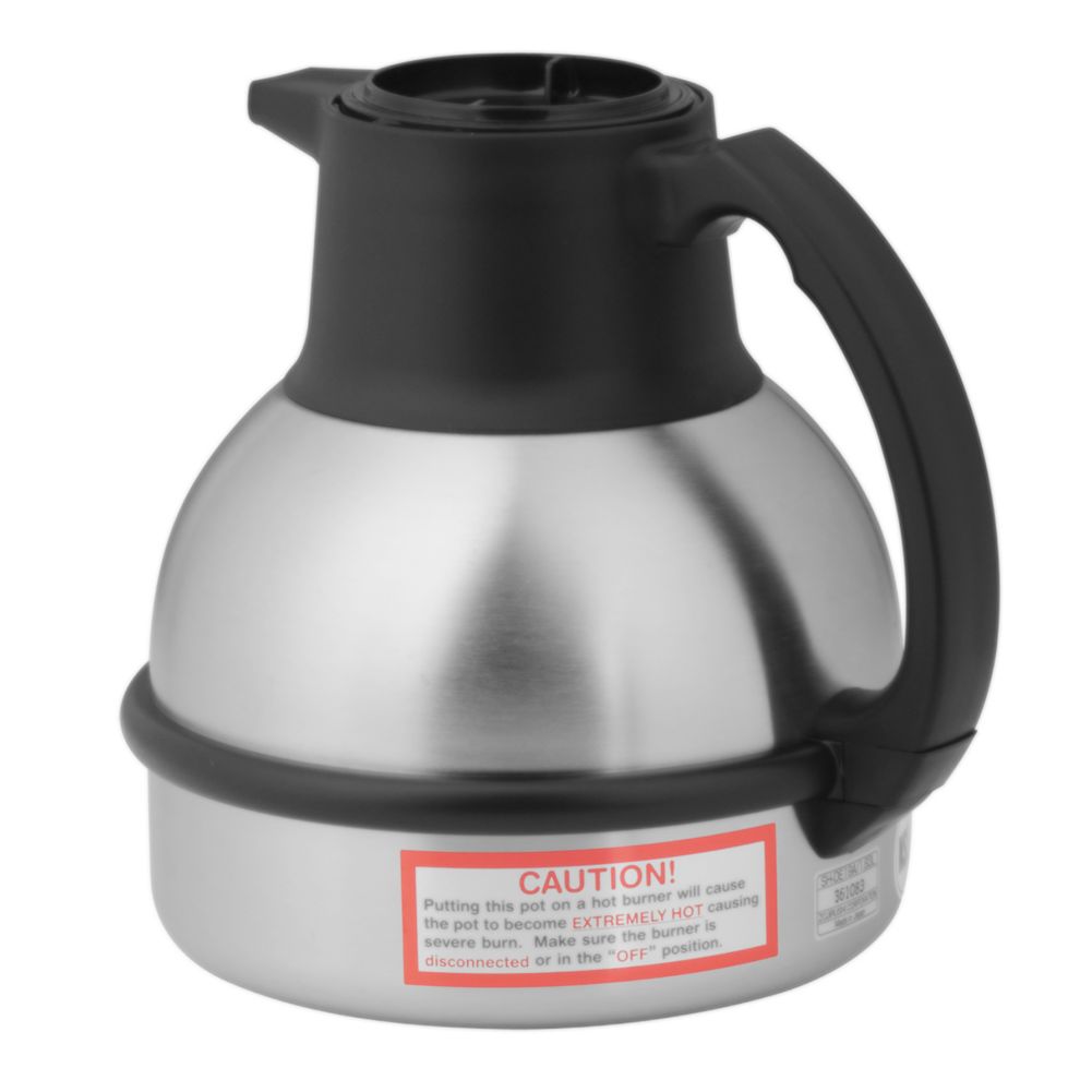 BUNN&reg; Deluxe 64 Oz Thermal Carafe with S/S Liner and Black Lid